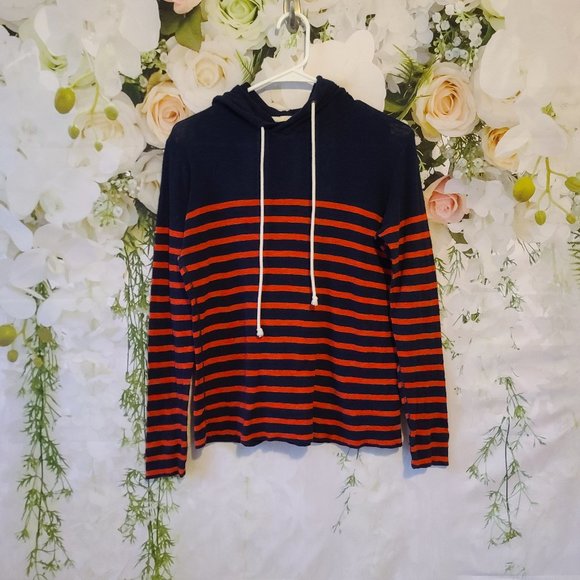 J. Crew Striped Hoodie - Picture 1 of 3